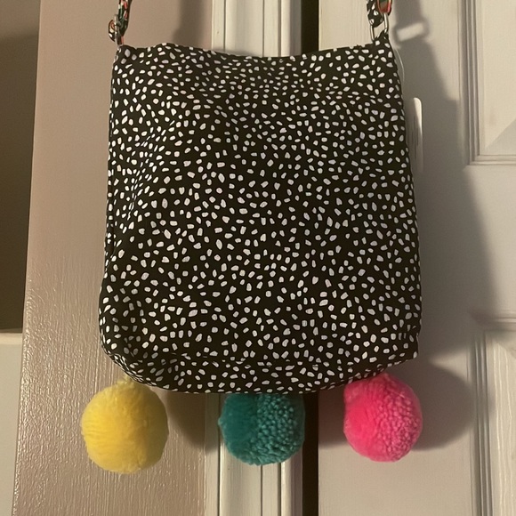 4/$20 Neon Pom Pom crossbody abstract bag new with tag - Picture 4 of 6